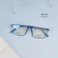 ราคา กรอบ พร้อม ตัดเลนส์สายตา แว่นตา NOVA รุ่น BL3255 - C6 สีฟ้าใส ผลิตจากพลาสติกAcetate (29855790249)