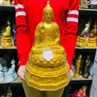 ราคา พระพุทธรูปพระพุทธเจ้า ปางประทานพร ฐาน 12 ราศี (สีน้ำทอง) หน้าตัก 5 นิ้ว สูง 28 ซม. (ฟรีของแถม) (13421905007)