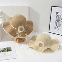 ราคา หมวกสานปีกกว้าง หมวกกันแดด หมวกเที่ยวทะเล หมวกแฟชั่นหญิง 218 (26333760106)