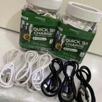 ราคา MINIMO DGC04 (1 กระปุก มี 20) สายเคเบิลข้อมูล USB Type-C พร้อมวัสดุถักไนลอน QUICK CHARGING 3A 100 ซม. (28793632849)