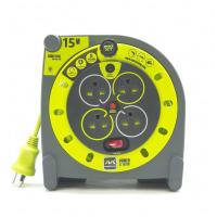 ราคา LUCECO โรลสายไฟ 4หัว 15เมตร ขนาด1.0mm รุ่น HMTH15104SL-GH สีเขียว (18915207993)