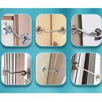 ราคา [แมลงวันปลาลา] ประตูหน้าต่างตะขอสีดําสแตนเลสล็อคหน้าต่างที่มีสวิทช์ความปลอดภัยห้องโดยสารหน้าต่างตะขอประตูตาสลักจับยึดด้วยสกรู (41927767097)