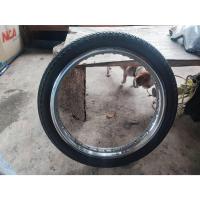 ราคา ล้อเหล็กมอไซค์ขอบ 18 -1.85 มือสอง พร้อมยาง IRC ลายเเม็กซิ่ง ดอกยังเต็มๆสวย (42667468585)