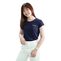 ราคา haas เสื้อยืดแขนสั้น ผู้หญิง ลายสกรีน haas jeans CLUB HHUK2341A (10955968909)