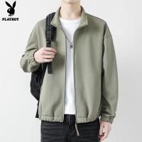 ราคา PLAYBOY Spring New Coat Solid Color Couple Baseball Jacket Instagram Style (24869220337)