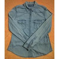 ราคา S4.เสื้อเชิ้ตยีนส์แขนยาว เสื้อเชิ้ตยีนส์มือสอง สภาพดี (44371869162)