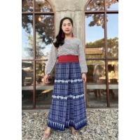 ราคา ก️างเกงผ้าฝ้ายหมักโคลน กางเกงผ้าไทยทรงแพนเค้ก เอว 26-38 สะโพก 45 ยาว 38 มี 11 ลาย กางเกงสวยๆ c61️ (15196879548)