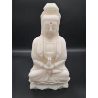 ราคา พระมหาโพธิสัตว์กวนอิม(พระแม่กวนอิม)เเกะสลักจากหินมงคลสีขาว สูง 9.5 นิ้ว (23446674064)