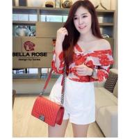 ราคา จั๊มปาดไหล่สวยหรู งานป้ายBo Rich ta ป้ายห้อย สวยหรูไฮโซ size m (1798206135)