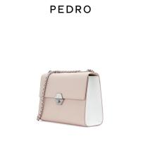 ราคา PEDRO กระเป๋าสะพายหนังลูกวัวผู้หญิงสีจับคู่โซ่ตกแต่งพนังกระเป๋าทรงสี่เหลี่ยมเล็กกระเป๋าสะพายข้าง PW2-76610008 (9055558182)