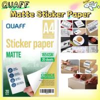 ราคา QUAFF 20 แผ่น A4 Matte Inkjet Sticker Paper 165gsm ขนาดสําหรับ Labelling (48004455121)