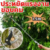 ราคา กรรไกรตัดหนีบผลไม้ด้ามยาว ไสลด์โลหะผสมอลูมิเนียม1.5ม กรรไกรตัดกิ่งไม้ กรรไกรตัดกิ่ง พร้อม ใบเลื่อย ไม้ด้ามยาว เก็บผลไม้จ (29462995294)