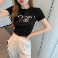 ราคา เสื้อครอป เสื้อครอปยืดสไตล์เกาหลี เสื้อสีดำ เสื้อครอปสีดำ (28882553765)