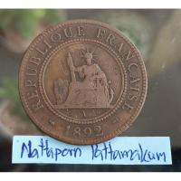 ราคา อินโดจีนฝรั่งเศส 1 Centime ปี 1892 (24407553264)