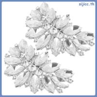 ราคา 2Pcs เข็มกลัดติดรองเท้าคริสตัลประดับเพชรรูปทรงสวย สำหรับรองเท้งานแต่งงานและงานเลี้ยง (51854683715)