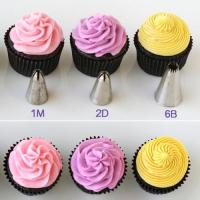 ราคา หัวบีบครีม หัวบีบดอกไม้ หัวบีบเบอร์ 1M, 2D, 6B, 2F, 336 (110706758)