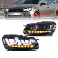 ราคา Headlight assembly For VW Volkswagen Golf 6 MK6 2010 2011 2012-2013-2014 w/Sequential Indicator，Day (54854131880)