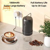 ราคา เพียวแฮร์บิวตี้ เครื่องบดเมล็ดกาแฟไฟฟ้า ไฟแรง 40 เกียร์เครื่องบดแบบชาร์จไฟได้ผงแบบพกพาเสียงรบกวนต่ํา 1800มะห์ มืออาชีพเครื่องบดกาแฟไฟฟ้าในครัวเรือ (40377877707)