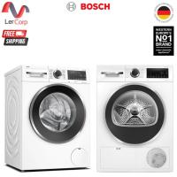 ราคา (BOSCH) เครื่องซักผ้าฝาหน้า 10 kg รุ่น WGG454A0TH [i-Dos] + เครื่องอบผ้า heat pump 9 kg รุ่น WQG24200TH ฟรีฐานรอง (53003194833)