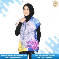 ราคา Queenziee BLUSH FLOWER Printing Vest รุ่น Lotto Polly Batwing (40378173121)