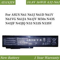 ราคา A32-N61 Laptop Battery for ASUS N61 N61J N61D N61V N61VG N61JA N61JV M50s N43S N43JF N43JQ N53 N53S N53SV A32-M50 10.8V (27951518731)
