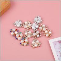 ราคา กระดุมพลอยเทียมรูปดอกไม้มุก10ชิ้นปิ่นปักผมคริสตัลเป็นประกายงานฝีมือแบบ DIY (53754414857)