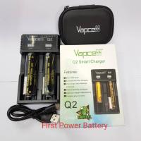 ราคา ชุดเครื่องชาร์จพร้อมถ่าน Vapcell ของแท้100%[ถ่านVapcell 18650 2000mAh 38A 2ก้อน+เครื่องชาร์จVapcell Q2] (4718326504)