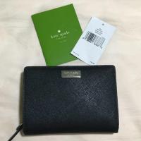 ราคา Kate spade new york (used like new)ของแท้100% กระเป๋าตังใบสั้น สีดำ (554723931)
