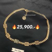 ราคา New miu miu necklace สร้อยคอ ดีเทลสวยมาก (29469501287)