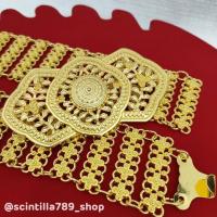 ราคา เข้มขัดล้านนาโบราณ สีเงิน/รมดำ/ทอง สายพร้อมหัวเข็มขัด สินค้าพร้อมจัดส่งจากประเทศไทย (23473587539)