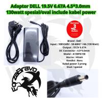 ราคา อะแดปเตอร์ Dell 19.5V 6.67A 130Watt 4.5x3.0 มม.สําหรับ XPS 15 9530 9550 9560 Precision 15 5520 5530 M5510 M3800 3 เดือนรูปไข่รับประกันสายไฟ (46401667026)