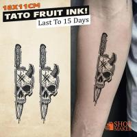 ราคา สติ๊กเกอร์รอยสักชั่วคราวหมึกผลไม้ รอยสักชั่วคราวติดทนนาน ติดทนนาน 15 วัน 047 (47351457640)