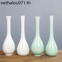 ราคา สีขาวพอร์ซเลนหยกบริสุทธิ์แจกันดอกไม้แทรกแจกันคอยาวบางปากสก์ท็อปศิลาดลแจกันขนาดเล็กเจ้าแม่กวนอิมแจกันค (29883882720)