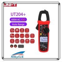 ราคา คลิปแอมป์ UNI-T UT204+ 600A/AC 600A/DC คลิปแอมป์ แคล้มป์มิเตอร์ มิเตอร์วัดไฟดิจิตอล UNI-T UT204+ Mini Digital Clamp Mete (8606908211)
