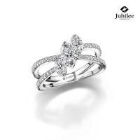ราคา Jubilee Diamond แหวนเพชร The Eyes of Beautifulness Diamond Cross Ring เพชรแท้ เพชรน้ำ 99 (24650617398)