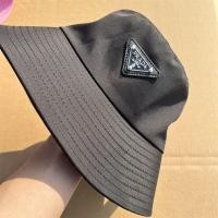 ราคา PRADA1987 Hat Bucket Hat Cowboy All-Match Pot Hat Fashion Sun Hat (48154399673)