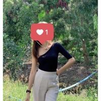 ราคา เสื้อปาดไหล่เบี่ยงข้าง (5691973026)