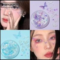 ราคา GETCOUPON แพทช์แต่งหน้าเจ้าสาว, สติ๊กเกอร์แต่งหน้าเพชรผีเสื้อ, แฟชั่น DIY Face Decorative Pearls Eye Makeup Stickers for Face Makeup (49250751080)