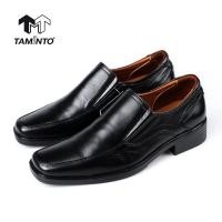 ราคา ส่งฟรี! Taminto รองเท้าหนังแท้ ผู้ชาย แบบสวม Loafers หัวตัด นักศึกษา / ทำงาน ทรงสุภาพ เบา B5908 (5747560160)