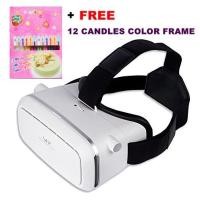 ราคา แว่น VR Glasses Virtual Reality 3D สีขาว + เทียนเปลวไฟสี 12 แท่ง (2423770334)