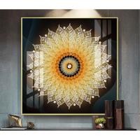 ราคา ภาพวาดกระจกใบโพธิ์ประดับร้านอาหารเจ บีเค_0002 (40963537717)