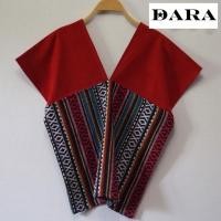 ราคา เสื้อชาวเขาทรงกะเหรี่ยง สีแดง (7779957695)