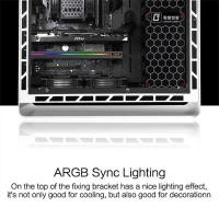 ราคา ARGB JDB Cooler 5V 3Pin Cooling Fan for Computer Desktop PC Case Heat Sink Ventilador Radiator PCI I (26353492076)