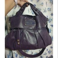 ราคา MARC JACOBS กระเป๋าสะพายข้าง หนังแท้สีม่วง ของแท้ มือสอง sale (2611232674)