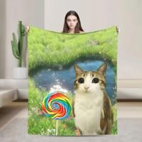 ราคา Viral Meowl Cat Owl All-Season Travel ผ้าห่ม Flannel โยน Ultra Soft สําหรับตกแต่งบ้านปรับแต่งผ้าคลุมเตียงของขวัญ (45204799780)