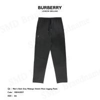 ราคา Burberry กางกางขายาว รุ่น Men's Dark Grey Melange Stretch Wool Jogging Pants Code: 8044307 (25628287796)