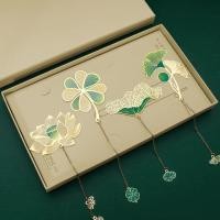 ราคา บุ๊คมาร์คประณีตสไตล์จีนทองเหลืองโลหะที่คั่นหนังสือกลวง (25974314741)
