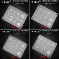 ราคา Wylie BGA Reballing Stencil สําหรับ IPAD 2 3 4 5 6 Pro 9.7 10.5 10.2 11 12.9 Mini 1 2 3 4 CPU RAM Wifi Nund Baseband Power Audio ชิป IC ตาข่ายเหล็กสีดํา (52403260753)