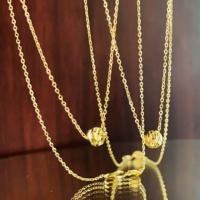 ราคา สร้อยคอทองเคแท้ 9K ลายโซ่พร้อมจี้บอลทองคำแท้9K 6มิล นำเข้าจากอิตาลีรุ่นเล็กๆใส่สวย น่ารักมากๆๆ (6507549052)