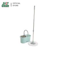 ราคา ชุดถังปั่น Spin Mop พร้อมไม้ถูพื้นผ้าไมโครไฟเบอร์ สีเขียวอ่อน (43161039403)